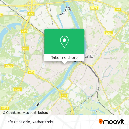 Cafe Ut Midde map