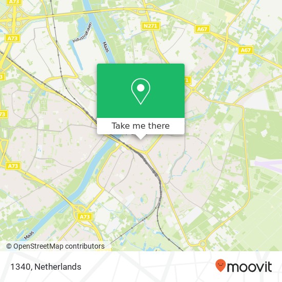 1340, Parade 64 5911 CE Venlo map