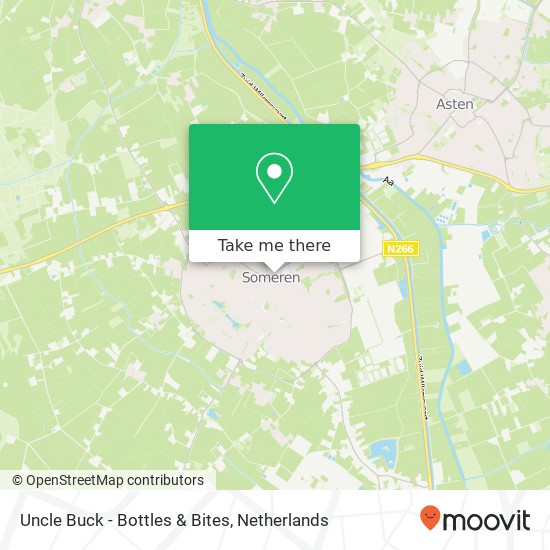 Uncle Buck - Bottles & Bites, Wilhelminaplein 9B 5711 EK Someren map