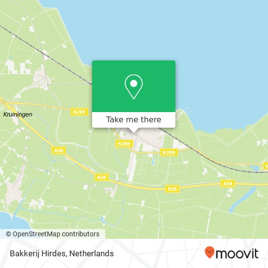 Bakkerij Hirdes, Dorpsstraat 92 4413 CE Reimerswaal map