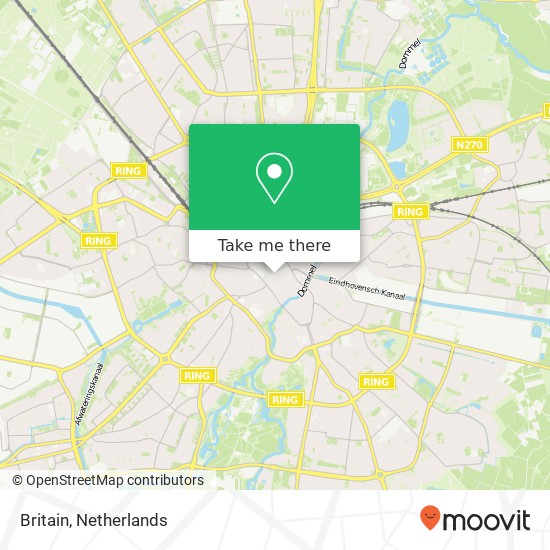 Britain, Rechtestraat 63 5611 GN Eindhoven map