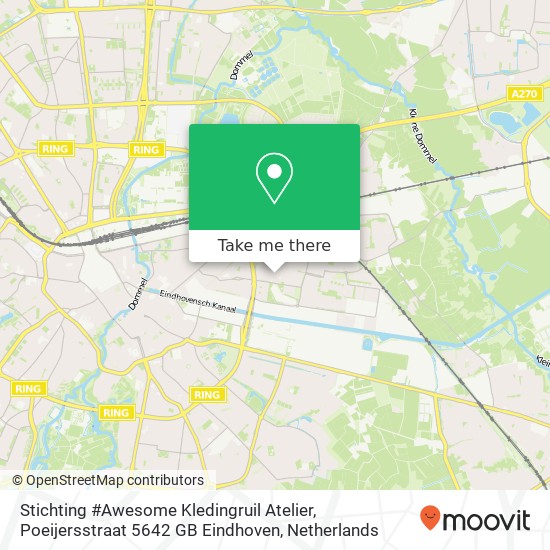 Stichting #Awesome Kledingruil Atelier, Poeijersstraat 5642 GB Eindhoven Karte