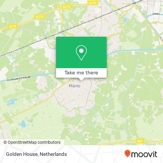 Golden House, Marktstraat 39 5731 HS Geldrop-Mierlo map