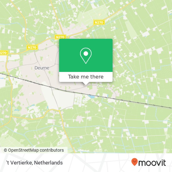 't Vertierke, Blasiusstraat 7 5754 AS Deurne map