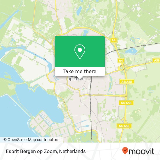 Esprit Bergen op Zoom, Zuivelplein 5 4611 NX Bergen op Zoom map