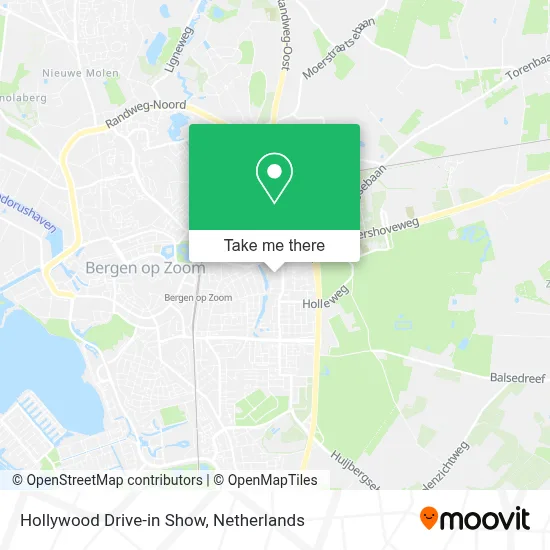 Hollywood Drive-in Show map