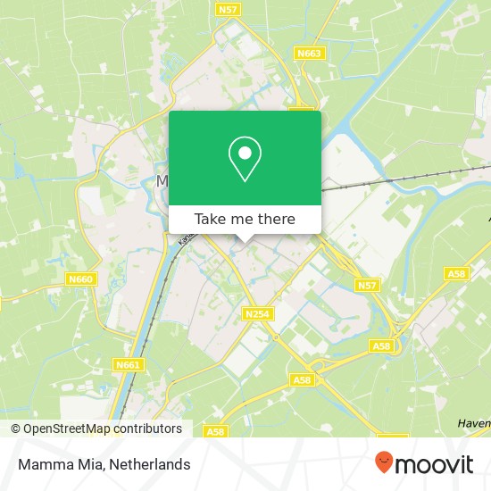 Mamma Mia, Vrijlandstraat 67 4337 EB Middelburg Karte