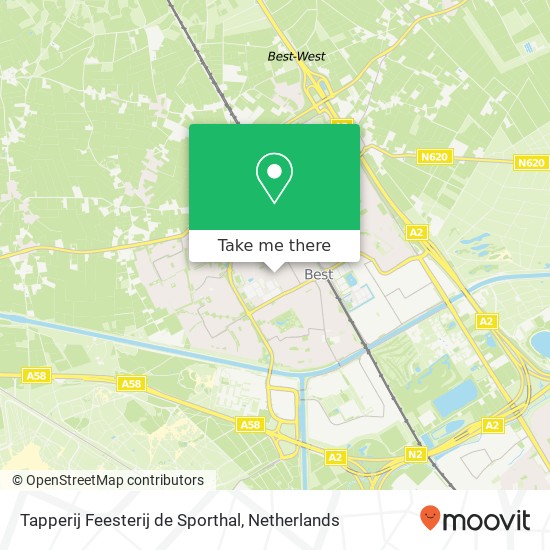 Tapperij Feesterij de Sporthal map