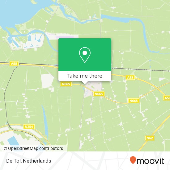 De Tol, Toldijk 5 4456 NR Borsele map