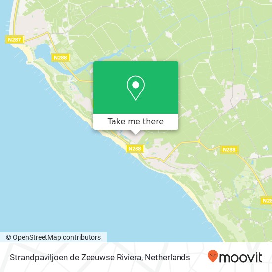 Strandpaviljoen de Zeeuwse Riviera, Strand 20 4374 LA Zoutelande map