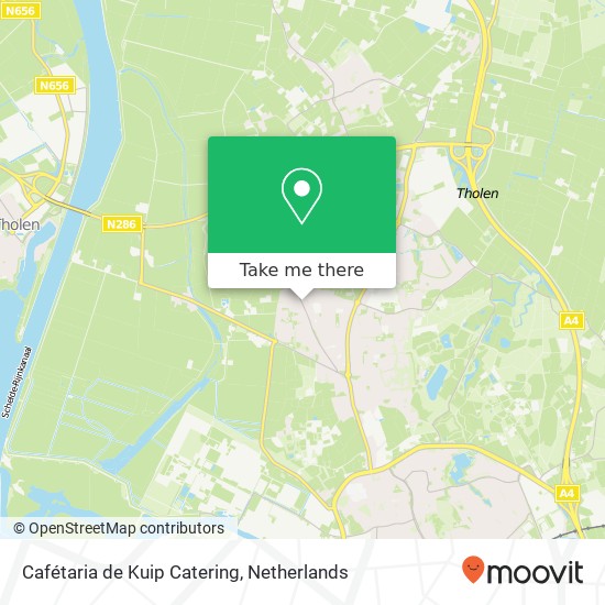 Cafétaria de Kuip Catering, Dorpsstraat 41 4661 HM Bergen op Zoom map