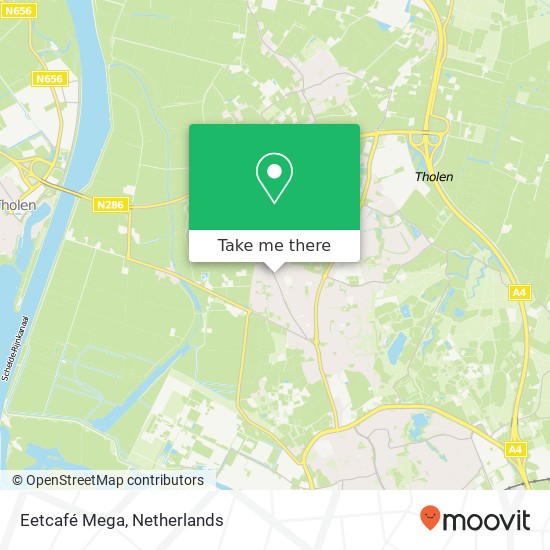 Eetcafé Mega, Dorpsstraat 39 4661 HM Bergen op Zoom map