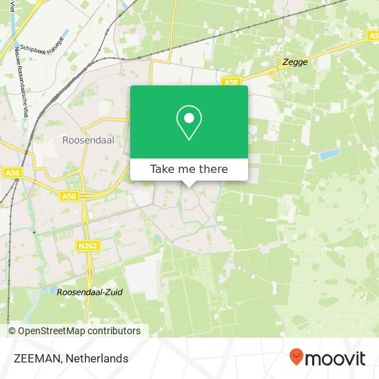 ZEEMAN, Dijkcentrum 14 4706 LA Roosendaal map