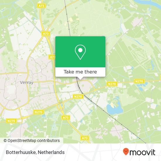 Botterhuuske, Monseigneur Hanssenstraat 25 5807 BA Venray map