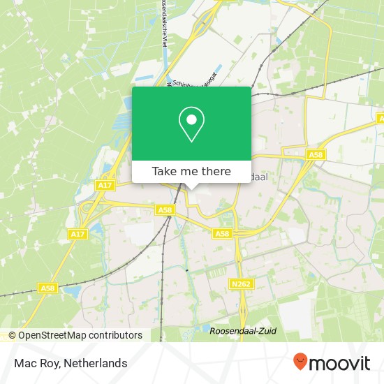 Mac Roy, Roselaar 1 4701 BR Roosendaal map