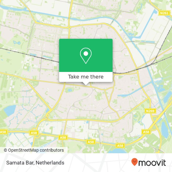 Samata Bar, Bredaseweg 47 5038 NA Tilburg map