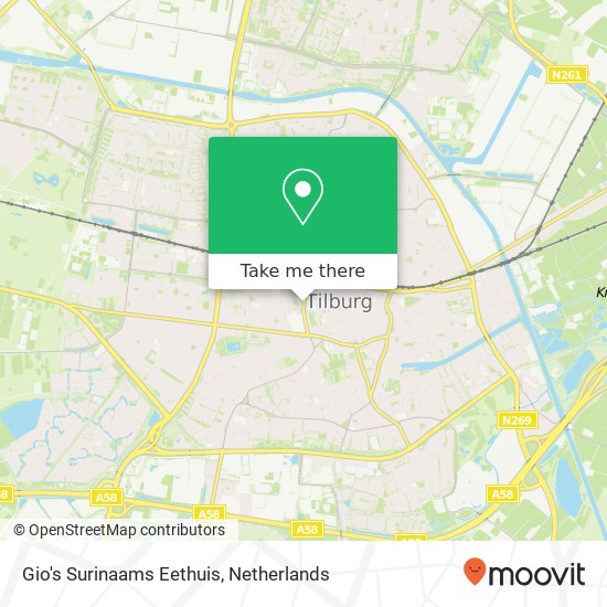 Gio's Surinaams Eethuis, Noordhoekring 59 5038 GB Tilburg map