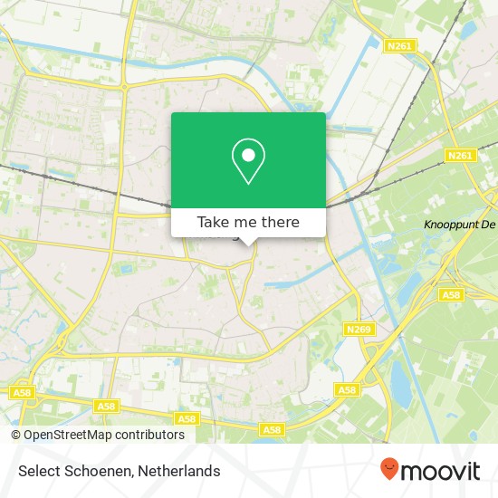 Select Schoenen, Juliana van Stolbergstraat 12 Tilburg map