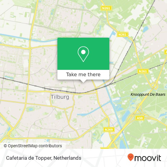 Cafetaria de Topper, Enschotsestraat 160 5014 DJ Tilburg map