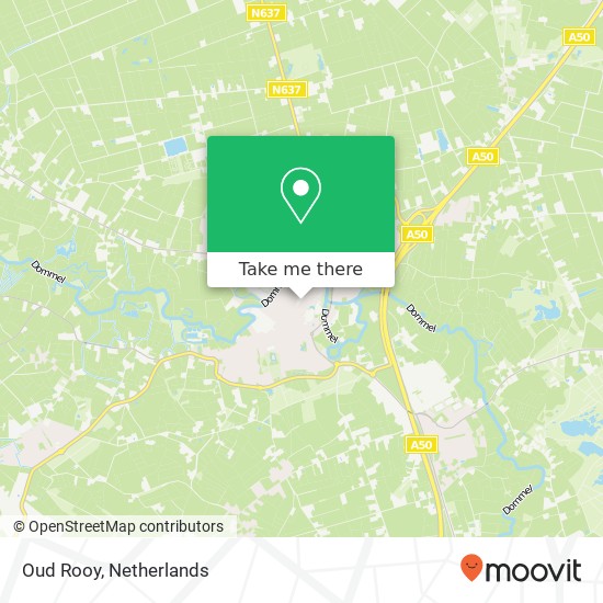 Oud Rooy, Markt 13 5492 AA Meierijstad map