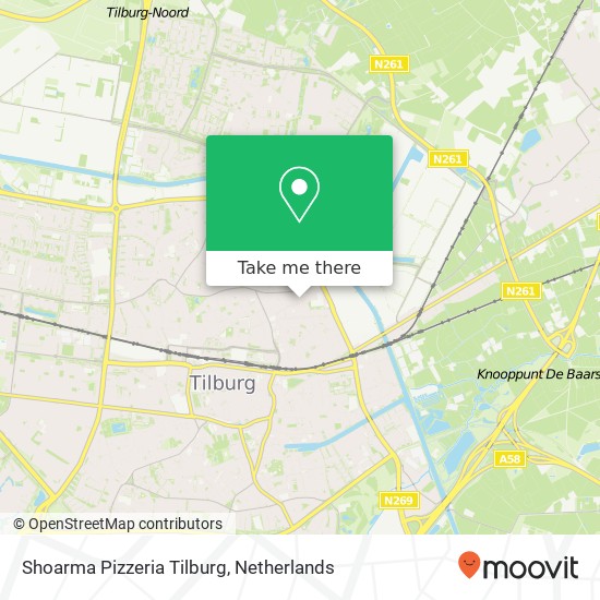 Shoarma Pizzeria Tilburg, Koestraat 8 5014 ED Tilburg Karte