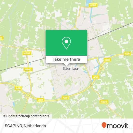 SCAPINO, Winkelcentrum 20 4873 AB Etten-Leur map
