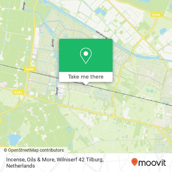 Incense, Oils & More, Wilniserf 42 Tilburg map