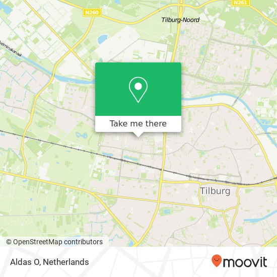 Aldas O, Eduard Meijerslaan 33 5042 Tilburg map