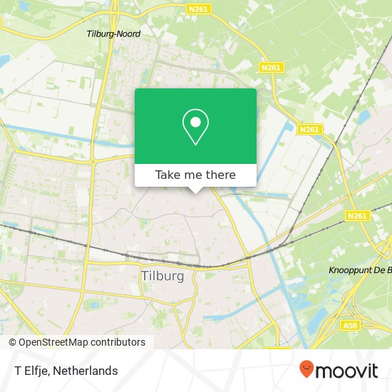 T Elfje, Hoefstraat 179 5014 NK Tilburg Karte