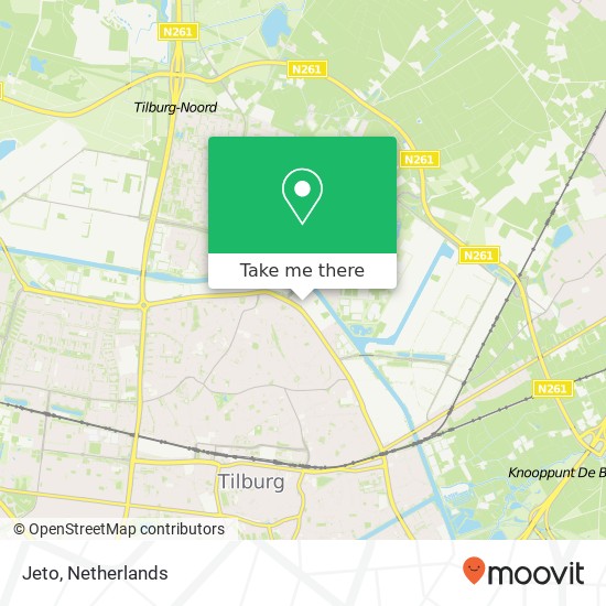 Jeto, Professor Romeinstraat 17 5013 BX Tilburg map