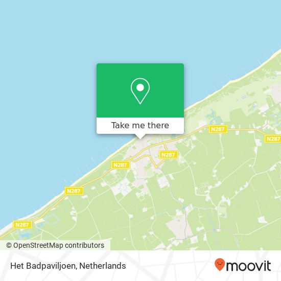 Het Badpaviljoen, Badhuisweg 4357 AV Veere map