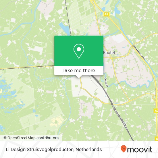 Li Design Struisvogelproducten, Havervelden 4 5281 PT Boxtel map