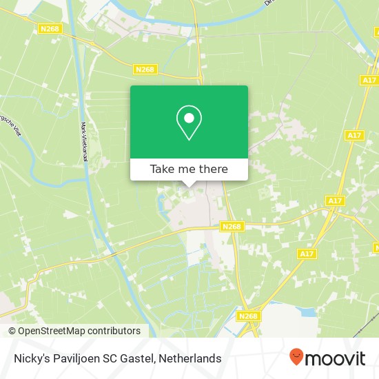 Nicky's Paviljoen SC Gastel, Oudendijk 1A 4751 CJ Oud Gastel map