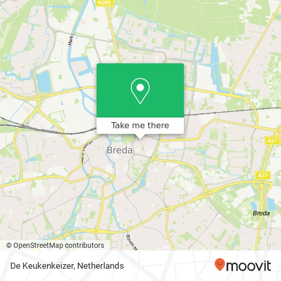 De Keukenkeizer, Boschstraat 65 4811 GD Breda map
