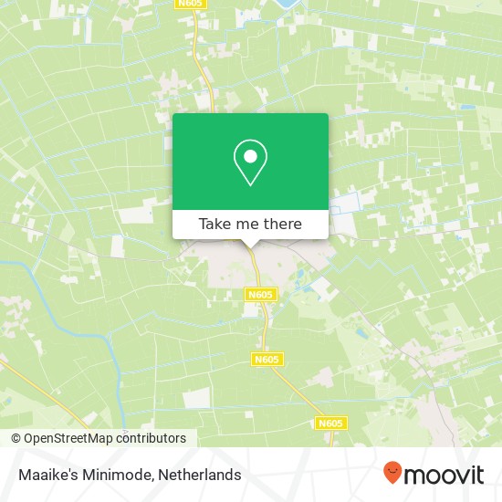 Maaike's Minimode, Kerkstraat 57 Boekel map