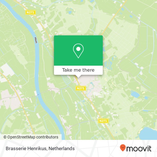 Brasserie Henrikus, Raadhuisplein 5854 AW Nieuw-Bergen map