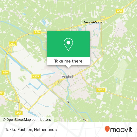 Takko Fashion, De Wiekslag 36 5461 KD Meierijstad map