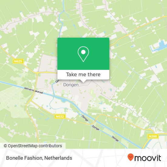 Bonelle Fashion, Looiersplein 5104 GP Dongen map