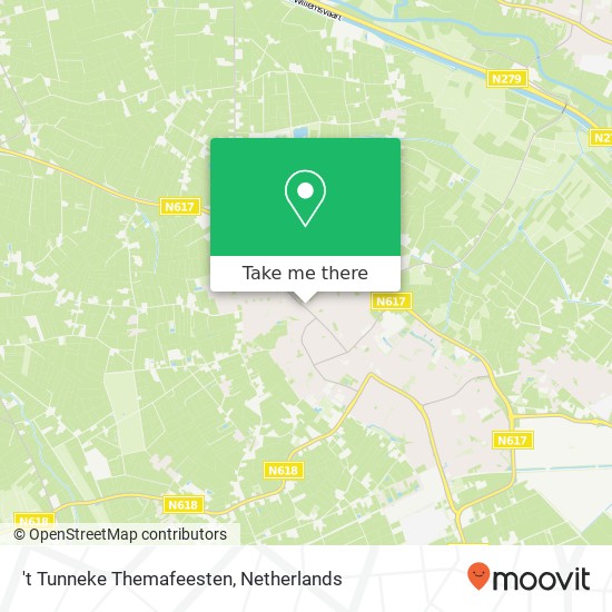 't Tunneke Themafeesten, Boschweg 25 5481 EB Schijndel map
