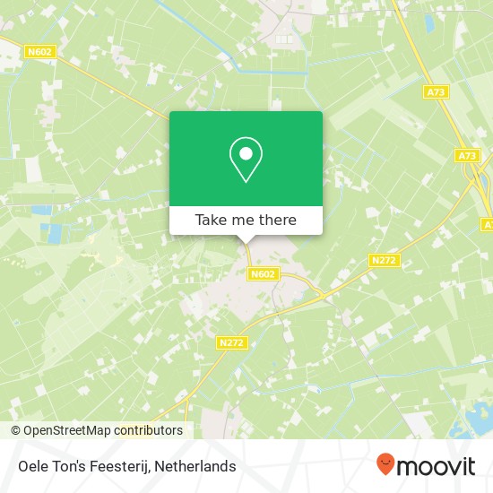 Oele Ton's Feesterij, Dorpsstraat 5846 AA Sint Anthonis map