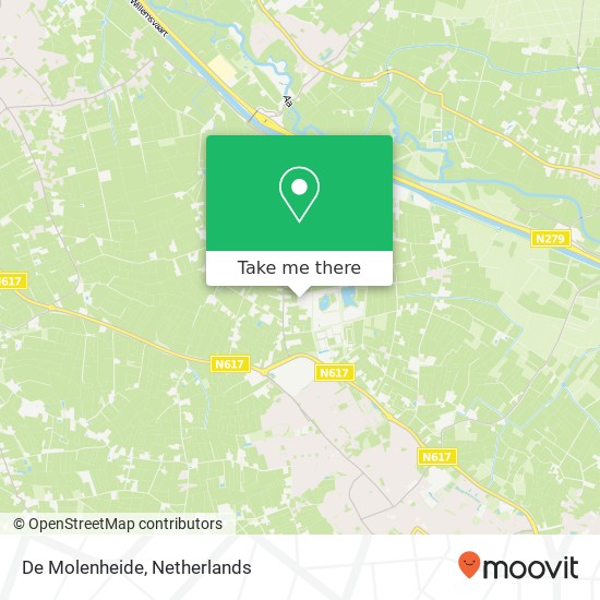 De Molenheide map