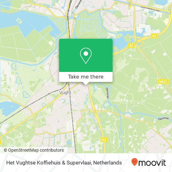 Het Vughtse Koffiehuis & Supervlaai, Marktveld 10A 5261 EB Vught Karte