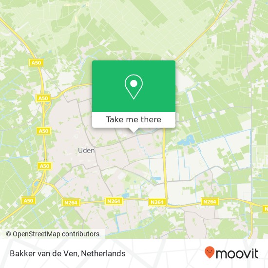 Bakker van de Ven, Drossaard 57 Uden Karte