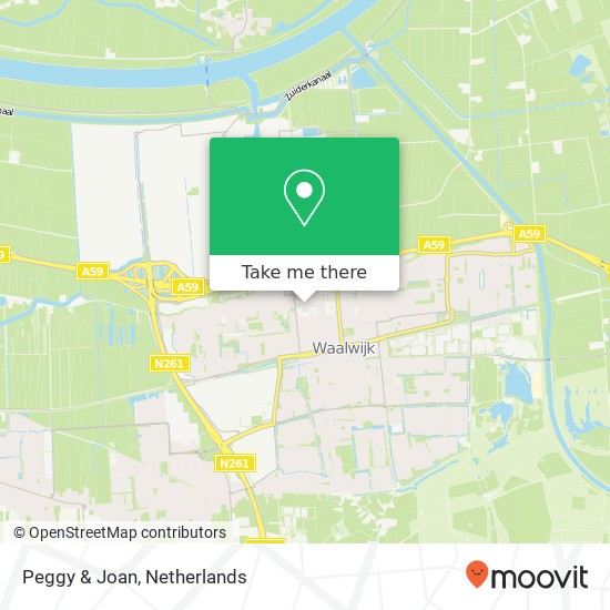 Peggy & Joan, De Els 38 Waalwijk map