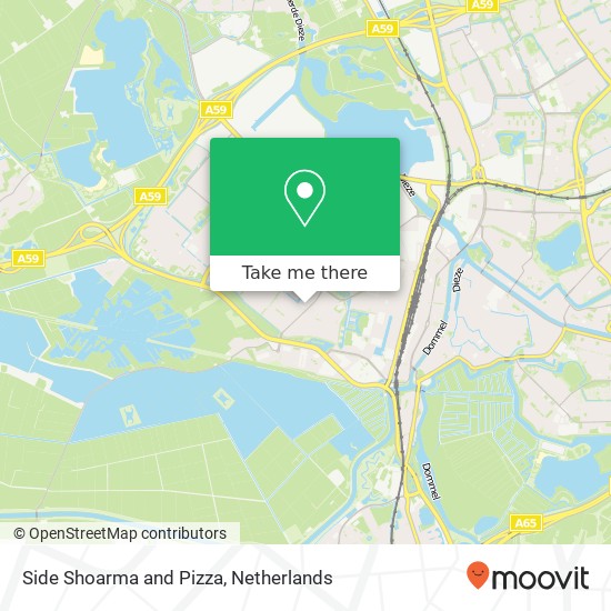 Side Shoarma and Pizza, Oude Vlijmenseweg 84B 5223 GR 's-Hertogenbosch Karte