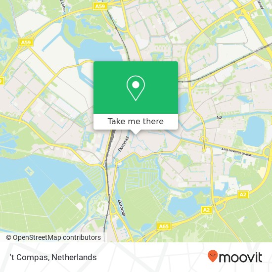 't Compas, Postelstraat 79 5211 DX 's-Hertogenbosch map