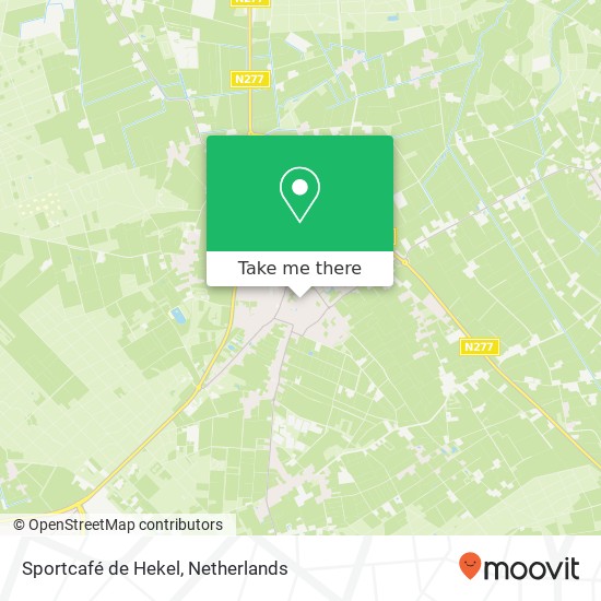 Sportcafé de Hekel map