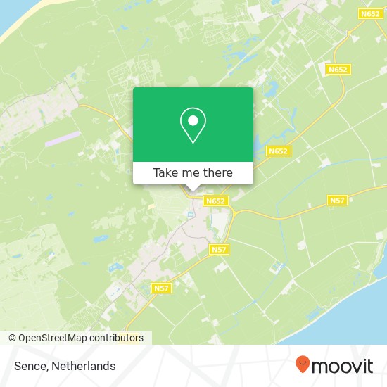 Sence, Hogezoom 1 4328 EE Schouwen-Duiveland map