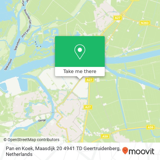 Pan en Koek, Maasdijk 20 4941 TD Geertruidenberg map