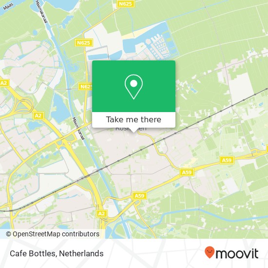 Cafe Bottles, De Driesprong 34 5241 TJ Rosmalen map